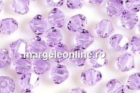 Swarovski, margele bicone, violet, 3mm - x20