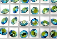 Swarovski, chaton SS39, peridot aurore boreale, 8mm - x2