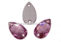 Swarovski, link picatura, light amethyst, 12x7mm - x1