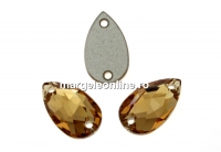 Swarovski, link picatura, light colorado topaz, 12x7mm - x1