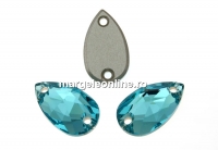 Swarovski, link picatura, light turquoise, 12x7mm - x1