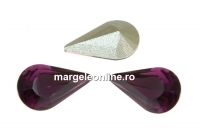 Swarovski, fancy rivoli Pear, amethyst, 13mm - x2