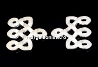End bar, 925 silver, 12mm - x2