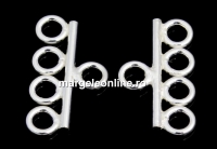 End bar, 925 silver, 9.5x16mm - x2