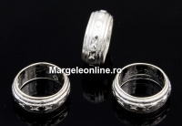 Spacer, 925 silver, 9mm - x1