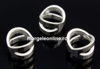 Spacer, 925 silver, 8mm - x1