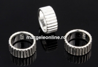 Spacer, 925 silver, 8mm - x1