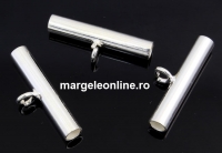 Decorative spacer, for charm, s, 925 silver, 20mm - x1