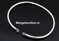 Bracelet base, 925 silver, 56mm- x1