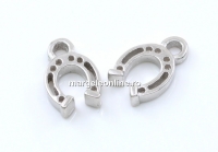 Pandantiv potcoava, argint 925 placat cu rodiu, 11mm  - x1