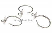 Tortite cercei ag 925 pl. cu rodiu, 18mm - x1per