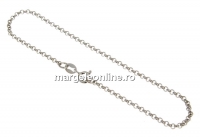 Bracelet, 925 silver rhodium plated, 19cm - x1