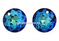 Swarovski, pandantiv chaton, bermuda blue, 8mm - x2