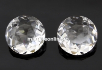 Swarovski, pandantiv chaton, crystal, 14mm - x1