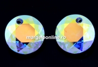 Swarovski, pandantiv chaton, aurore boreale, 8mm - x2