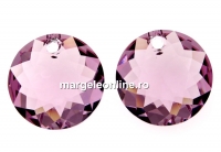 Swarovski, pandantiv chaton, light amethyst, 8mm - x2