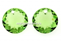 Swarovski, pandantiv chaton, peridot, 8mm - x2