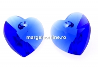Swarovski, pandantiv inima, majestic blue, 14mm - x2