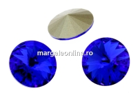 Swarovski, rivoli, majestic blue, 14mm - x1