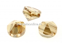 Swarovski, margele, tinta rotunda, golden shadow, 7.5mm - x2