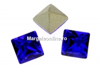 Swarovski, fancy chaton Square, majestic blue, 3mm - x10