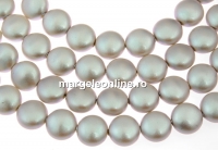 Perle Swarovski disc, iridescent dove grey, 10mm - x10