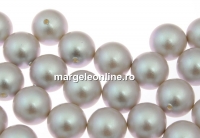 Perle Swarovski cu un orificiu, iridescent dove grey, 8mm - x2