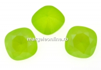 Swarovski, fancy square, lime, 12mm - x1