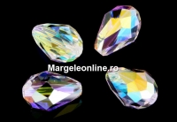 Swarovski, margele picatura, aurore boreale, 12x8mm - x2