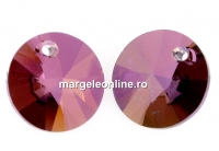 Swarovski, pandantiv rivoli, lilac shadow, 6mm - x10