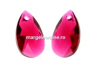 Swarovski, drop pendant, scarlet, 28mm - x1