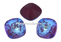 Swarovski, fancy square, burgundy DeLite, 10mm - x1