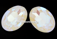 Swarovski, rivoli cabochon light grey DeLite, 30mm - x1