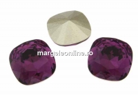 Swarovski, square fancy, amethyst, 10mm - x1