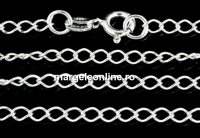 Lant argint 925, zale mari, 40cm - x1