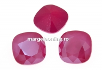 Swarovski, fancy square, peony pink, 12mm - x1