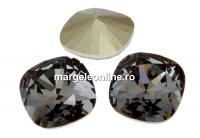 Swarovski, square fancy, silver night, 8mm - x1