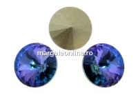 Swarovski, rivoli, aquamarine vitrail light, 8mm - x2