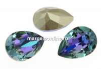 Swarovski, fancy picatura, aquamarine vitrail light, 14x10mm - x1