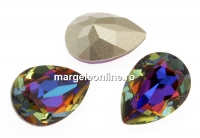 Swarovski, drop fancy, meridian blue, 14x10mm - x1