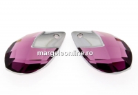 Swarovski, pandantiv picatura, amethyst lt. chrome, 18mm - x1