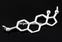Link formula estrogenului, argint 925, 34mm - x1