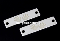 Link, Children hands, 925 silver, 23mm  - x1