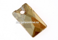 Swarovski, rose cut pendant, golden shadow, 13mm - x1