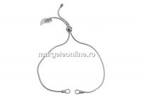 Bracelet for link, 925 silver, 23cm - x1