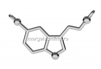 Link formula fericirii, argint 925 pl cu rodiu, 32.5mm - x1