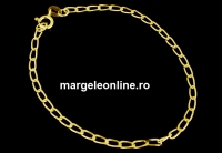 Bracelet, 925 gold plated silver, 19cm - x1
