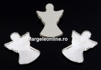 Swarovski, angel cabochon, crystal, 16mm - x1
