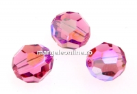 Swarovski, margele, fatetat, rose shimmer, 8mm - x2