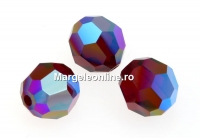 Swarovski, margele, fatetat, siam shimmer, 8mm - x2